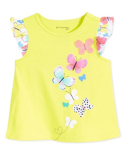 Flutter Sleeves Vauvan t-paidat