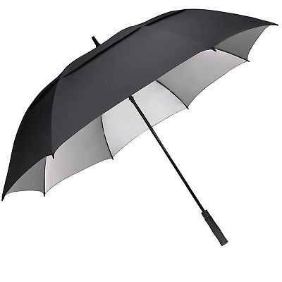 Ασημένια επικαλυμμένη εσωτερική κουβέρτα μαύρη ομπρέλα