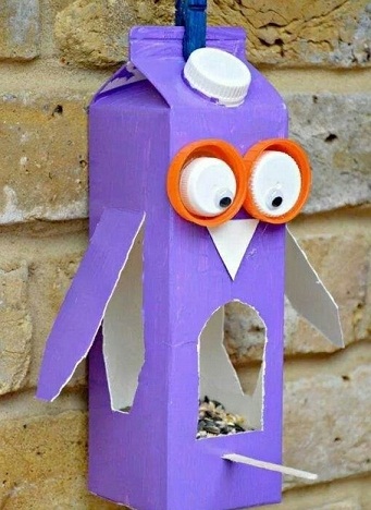Juice Carton Owl Craft