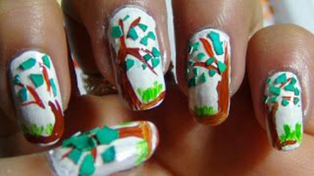 Munankuoret Green Nail Art