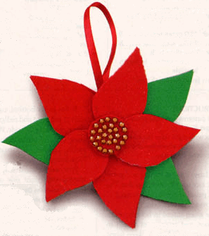 Christmas Felts Poinsettia Crafts