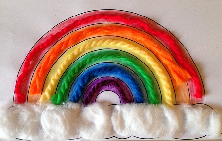 Lasten söpö Rainbow Crafts
