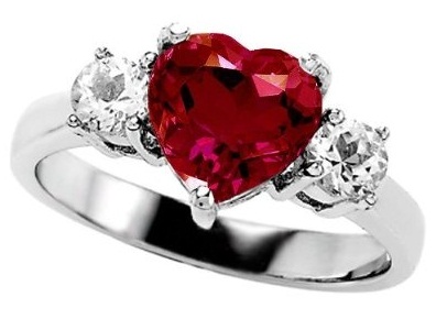 Ruby Heart Diamond για την Ημέρα του Αγίου Βαλεντίνου