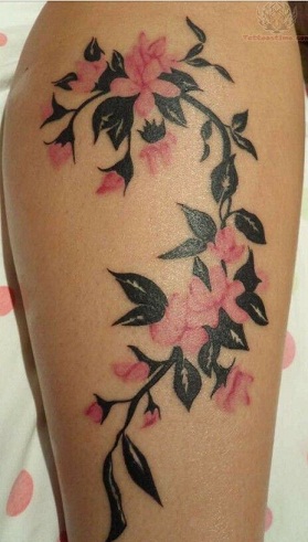 Υπέροχο σχέδιο τατουάζ αμπέλου