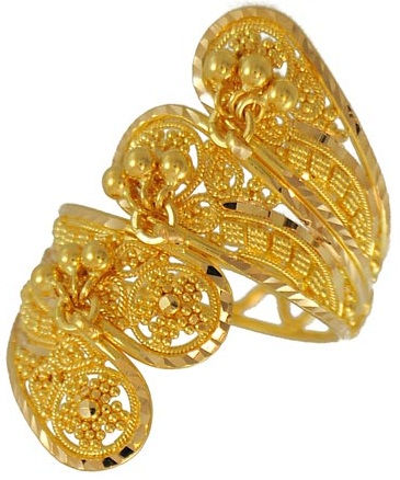 Designer Filigree Gold Ring