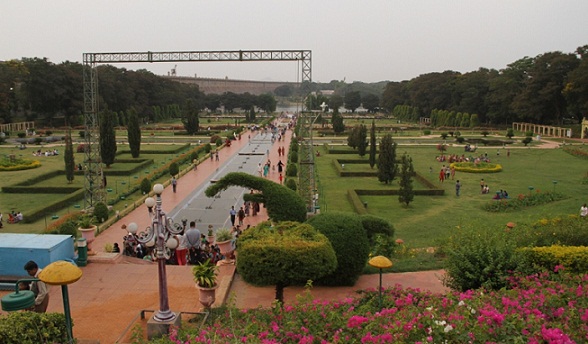 Πάρκα Brindavan Gardens στο mysore