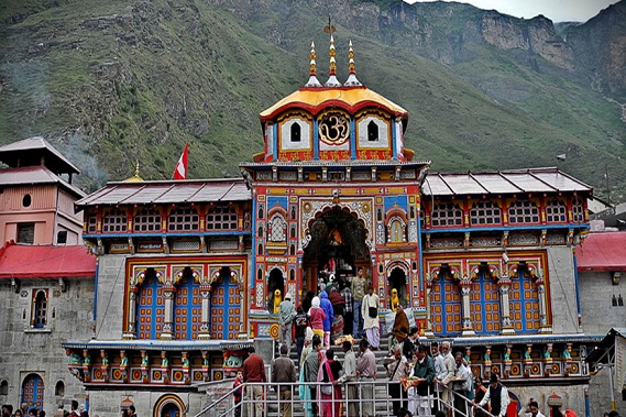 Ναός Badrinath στο Badrinath, Uttarakhand