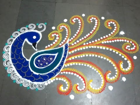 Peacock Rangoli -mallit