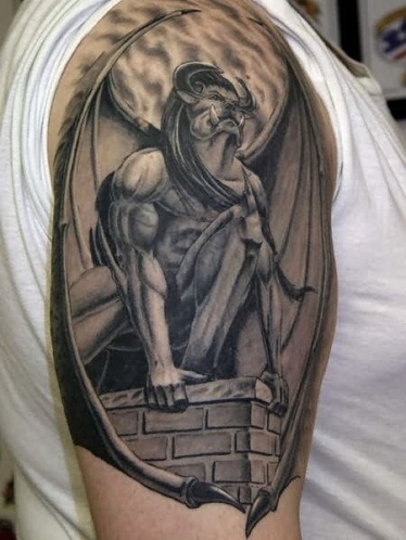 Καλλιτεχνικό σχέδιο τατουάζ Gargoyle