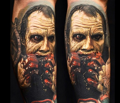 Mahtavia zombie -tatuointeja