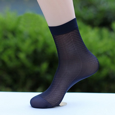 Ανδρικές μαύρες νάιλον κάλτσες