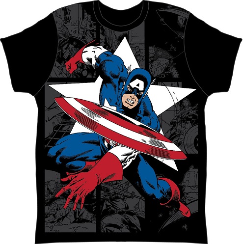 Captain America Comic T-paita