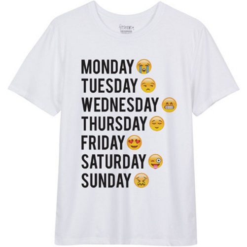 Ανδρική μπλούζα Emoji Slogan