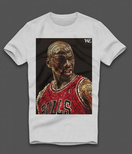 Jordan Face Painettu T-paita