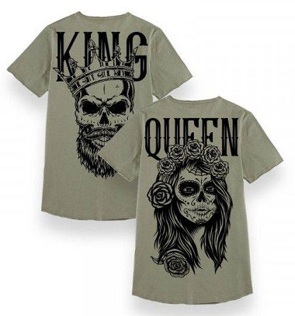 Skull Print K & amp; T-Shirt