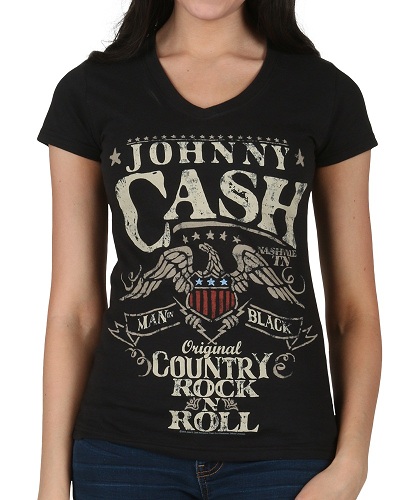 Γυναικείο ροκ μπλουζάκι Johnny Cash