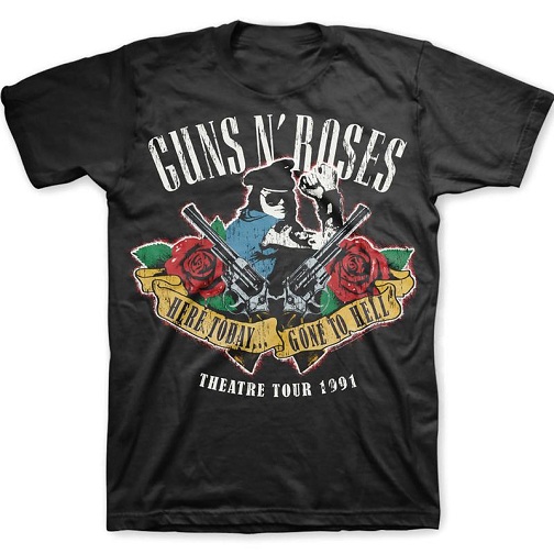 Guns and Roses Ανδρικό ροκ μπλουζάκι