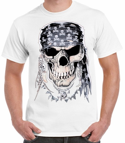 Valkoinen Skull T-paita