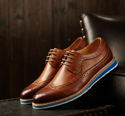 Casual Leather Brogue