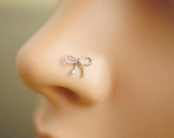 Bow Style Fake Nose Stud