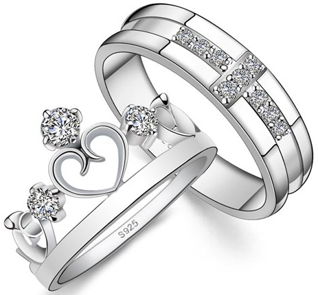 King and Queen Promise Couple Rings