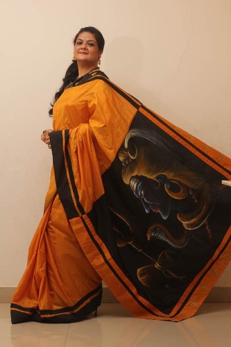 Saree -maalaus suunnittelee Lord Shivan tulosta