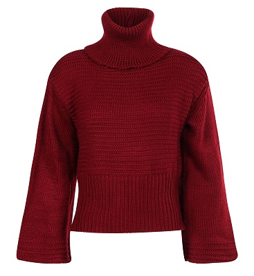 Κοντό κόκκινο πουλόβερ
