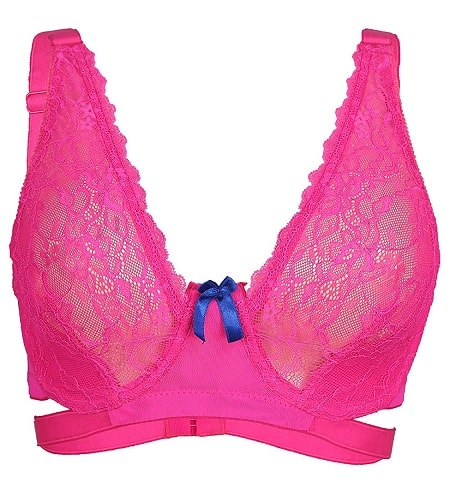 Candy Pink Lace Bra -rintaliivit