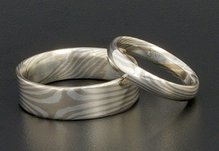 Titanium Mokume-gane Rings Designs