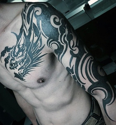 Tribal Dragon μοτίβο Τατουάζ
