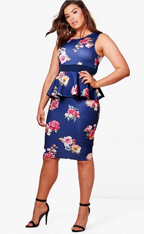 Φόρεμα Peplum Plus Size