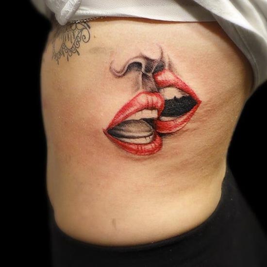 Σχέδια τατουάζ στο στόμα 7