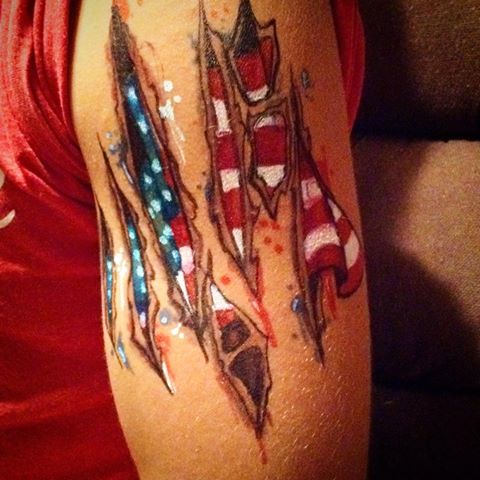 Amerikkalaisen ylpeyden tatuointien suunnittelu