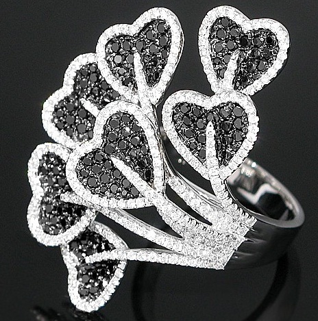 Τελευταίο Σχεδιαστής Καρδιά πέπλο Διαμαντένιο δαχτυλίδι