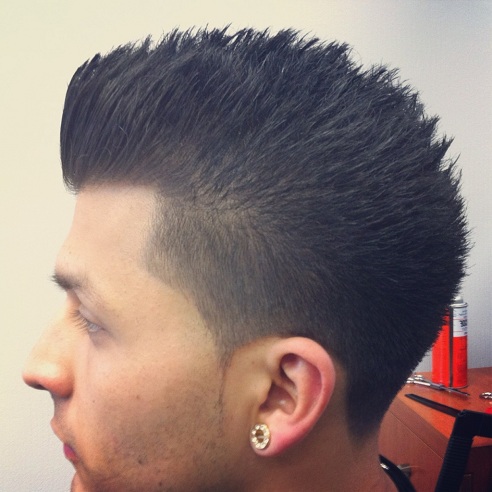 Taper Fade with Spiky Hair
