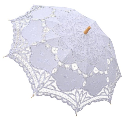 Κομψή ομπρέλα από δαντέλα
