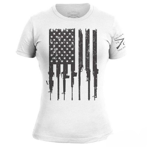 Sotilaallinen tyyli amerikkalainen T -paita