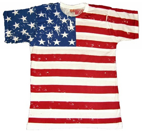 Klassinen amerikkalainen t-paita