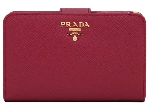Vaaleanpunainen naisten ranskalainen Prada -lompakko