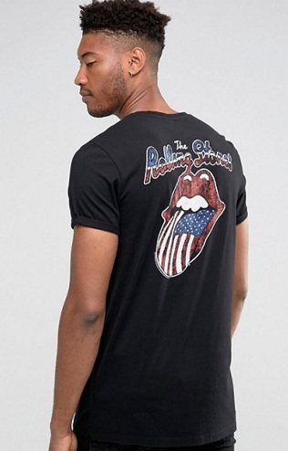 Miesten kuntosali Rolling Stones -T-paita