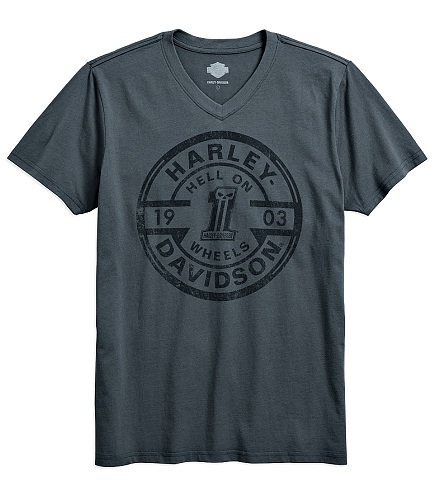 Logo Overprint Slim Fit T-Shirt Harley Davidson