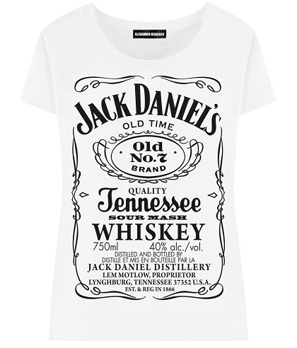 Γυναικείο μπλουζάκι με απλό λευκό Jack Jack Daniel:
