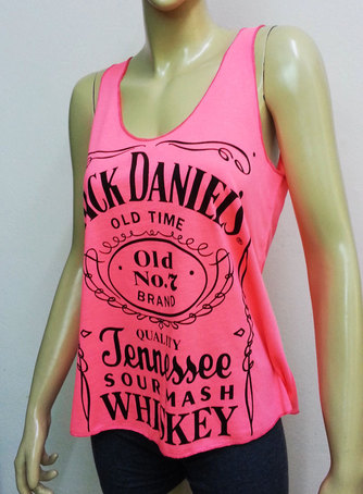 Γυναικείο αμάνικο μπλουζάκι Jack Daniel