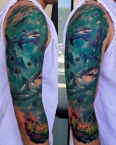 Υποβρύχιο τατουάζ καρχαρία
