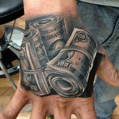 Eang-Opening Gangster Tattoo Design
