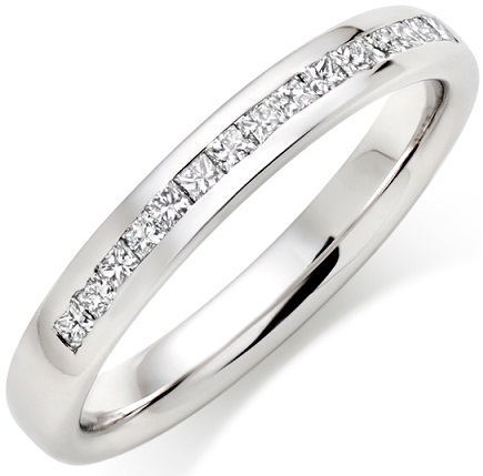 Yksinkertaiset kiteet Platinum Diamond Ring