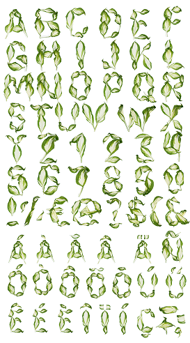 Φύλλα αλφάβητα φύση χειροτεχνία