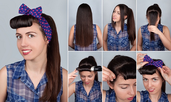 Pin up Style Ponytail