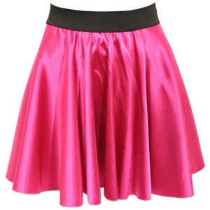 Μεταλλική ροζ φούστα Skater
