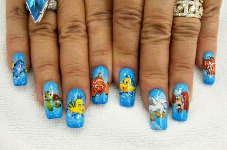 Disney Little Mermaid Nails ja Nemo Nailsin löytäminen